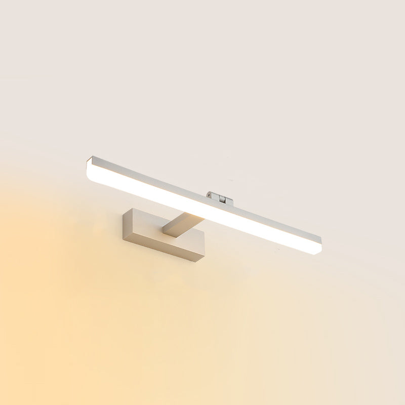 Metal Linear Shape Mirror Wall Light Modern Style 1 Light Mirror Wall Mount Light