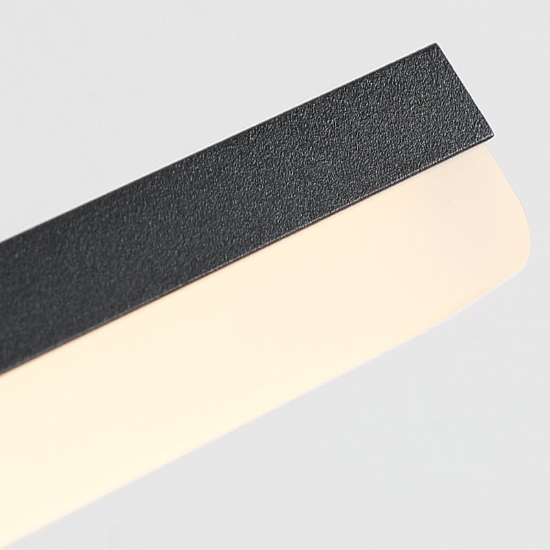 Metal Linear Shape Mirror Wall Light Modern Style 1 Light Mirror Wall Mount Light