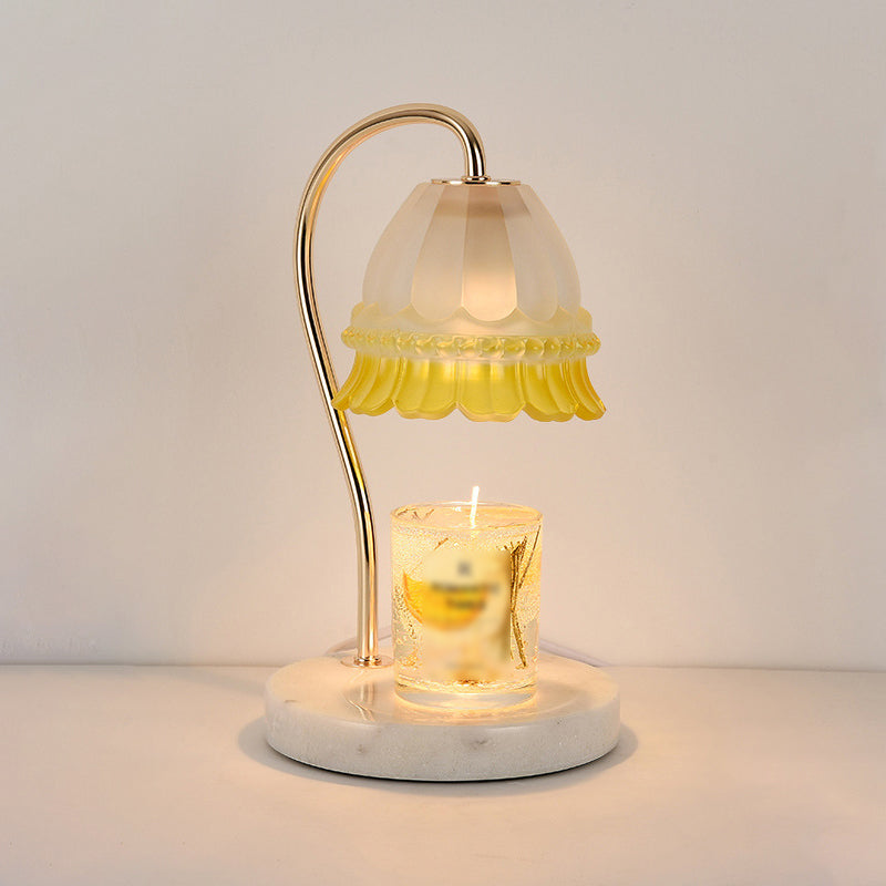 1 Light Bell Table Lighting Modern Style Glass Table Lighting for Bedroom