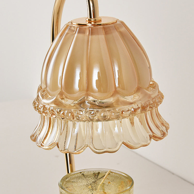 1 Light Bell Table Lighting Modern Style Glass Table Lighting for Bedroom