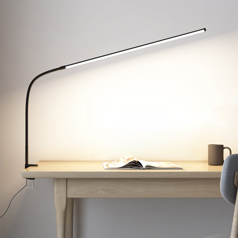 1 Leichte lineare Tischbeleuchtung moderner Metalltischlicht für Schlafzimmer