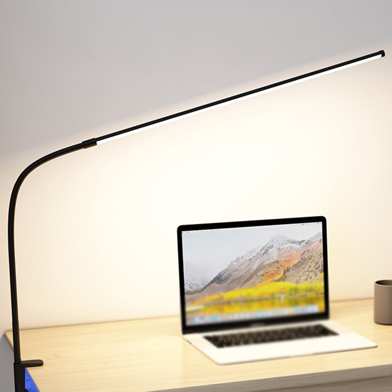 1 Leichte lineare Tischbeleuchtung moderner Metalltischlicht für Schlafzimmer