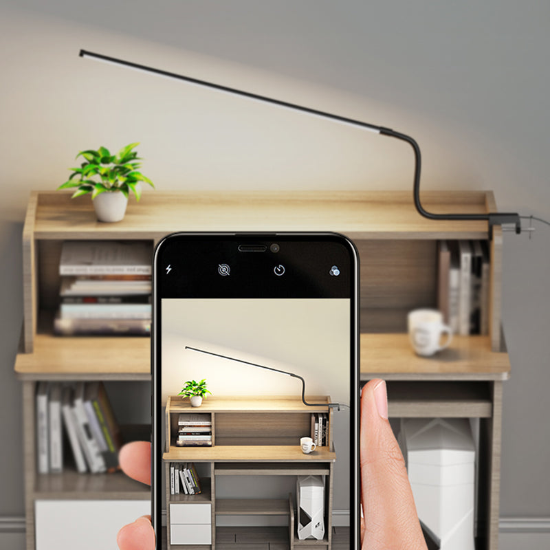 1 Leichte lineare Tischbeleuchtung moderner Metalltischlicht für Schlafzimmer