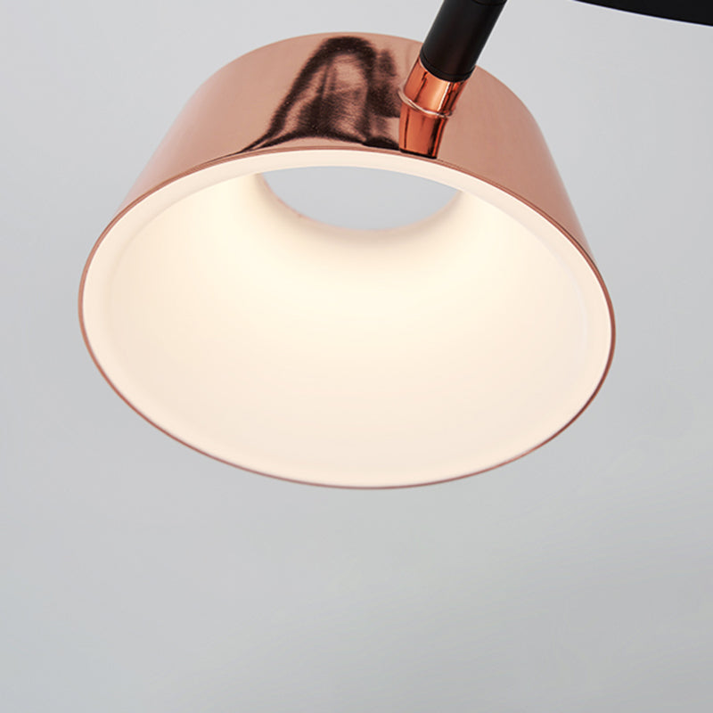 Postmodern Style Chandelier Light Fixture Metal Rose Gold Pendant Light for Living Room