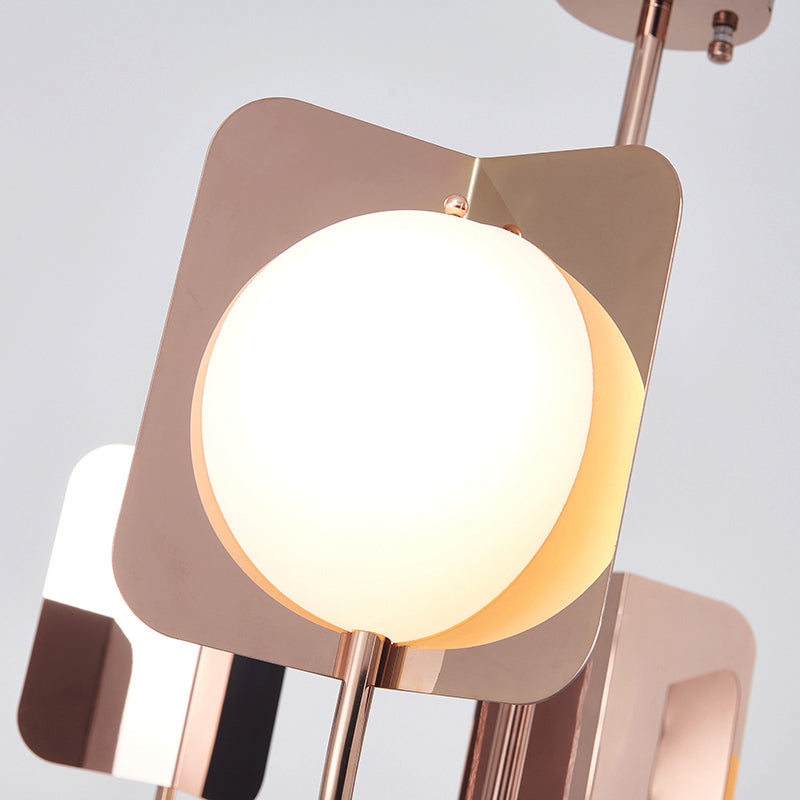 Postmodern Style Chandelier Light Metal Acrylic Pendant Light for Living Room