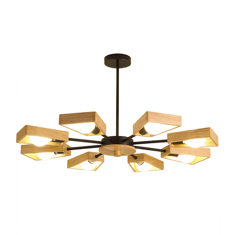 Chandelier en forme de Spoutnik en forme de lampe de caoutchouc nordique