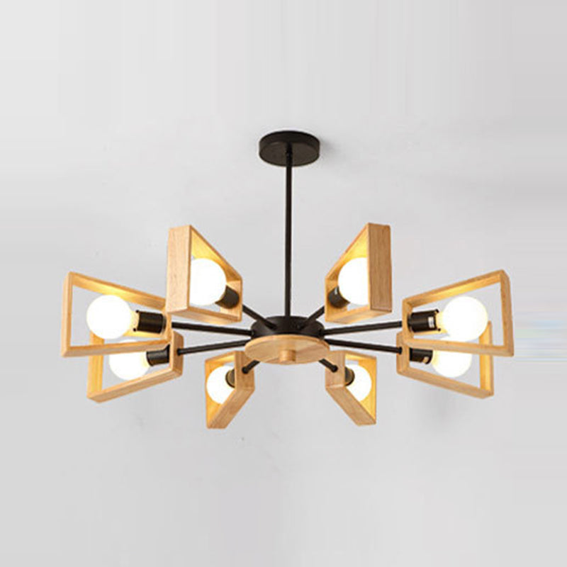 Chandelier en forme de Spoutnik en forme de lampe de caoutchouc nordique