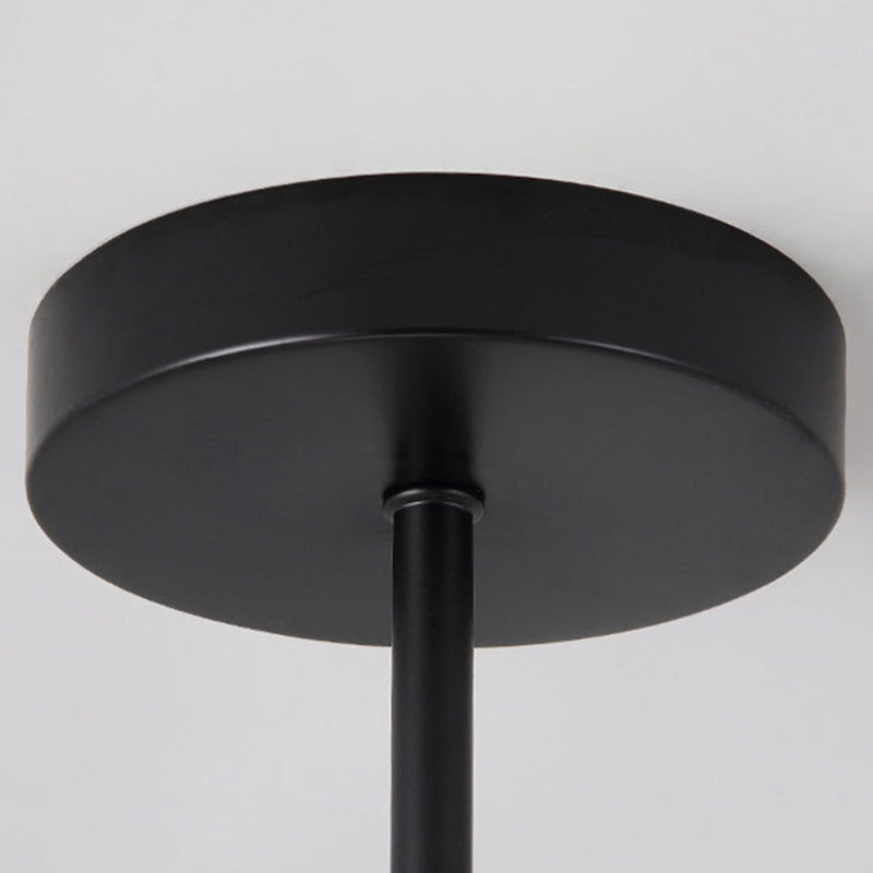 Chandelier en forme de Spoutnik en forme de lampe de caoutchouc nordique