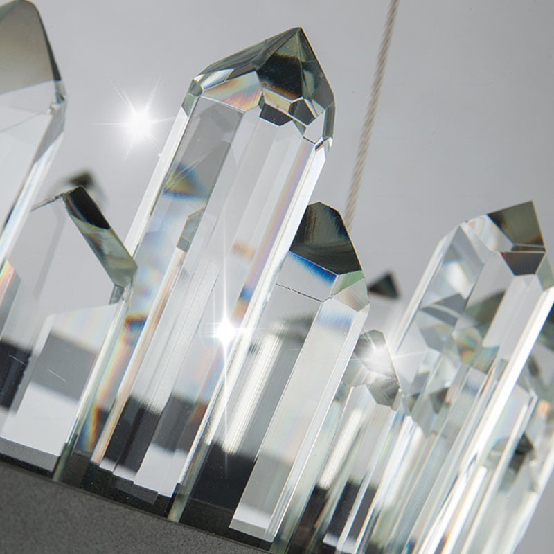 Noordse geometrische kroonluchter Crystal Single Light Led kroonluchter hanger voor woonkamer