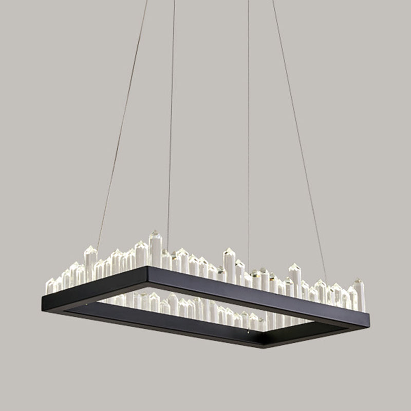 Noordse geometrische kroonluchter Crystal Single Light Led kroonluchter hanger voor woonkamer