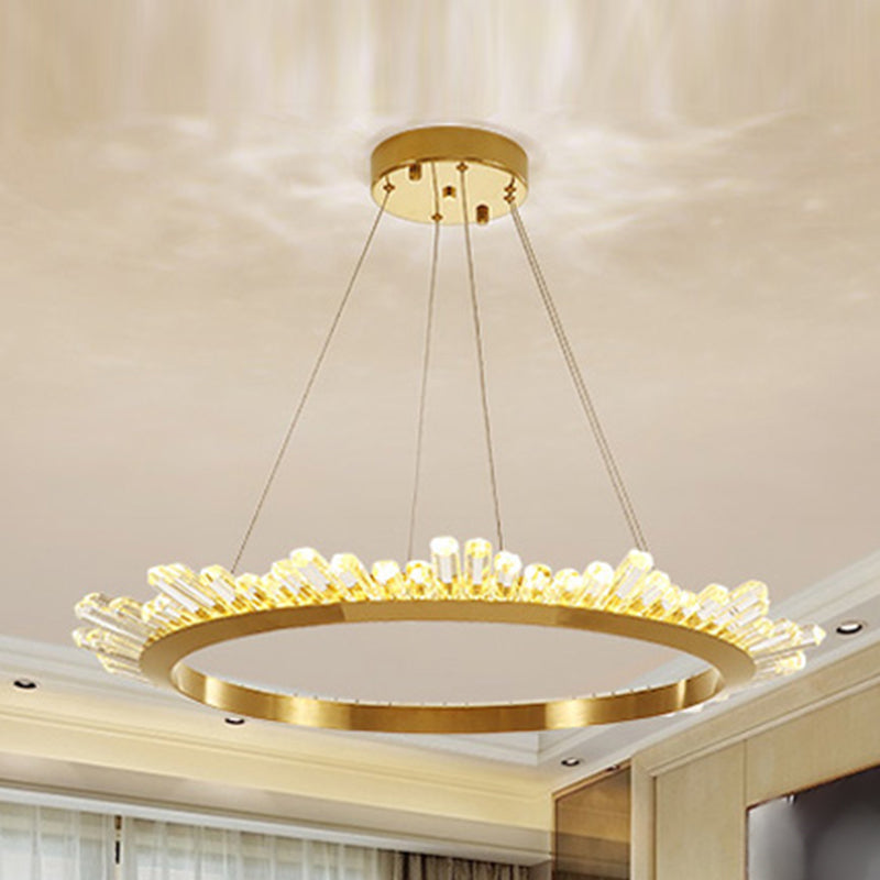 Noordse geometrische kroonluchter Crystal Single Light Led kroonluchter hanger voor woonkamer