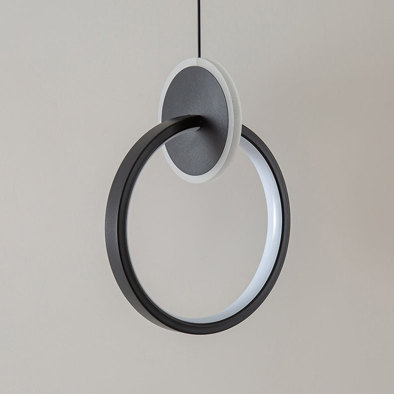 Eigentijdse stijl geometrie vorm hanglampen metalen hangende lampen in zwart