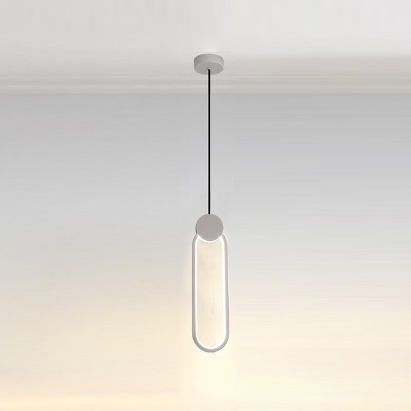 Forme géométrique en métal Lumière suspendue moderne 1-Light suspendu luminaire de montage