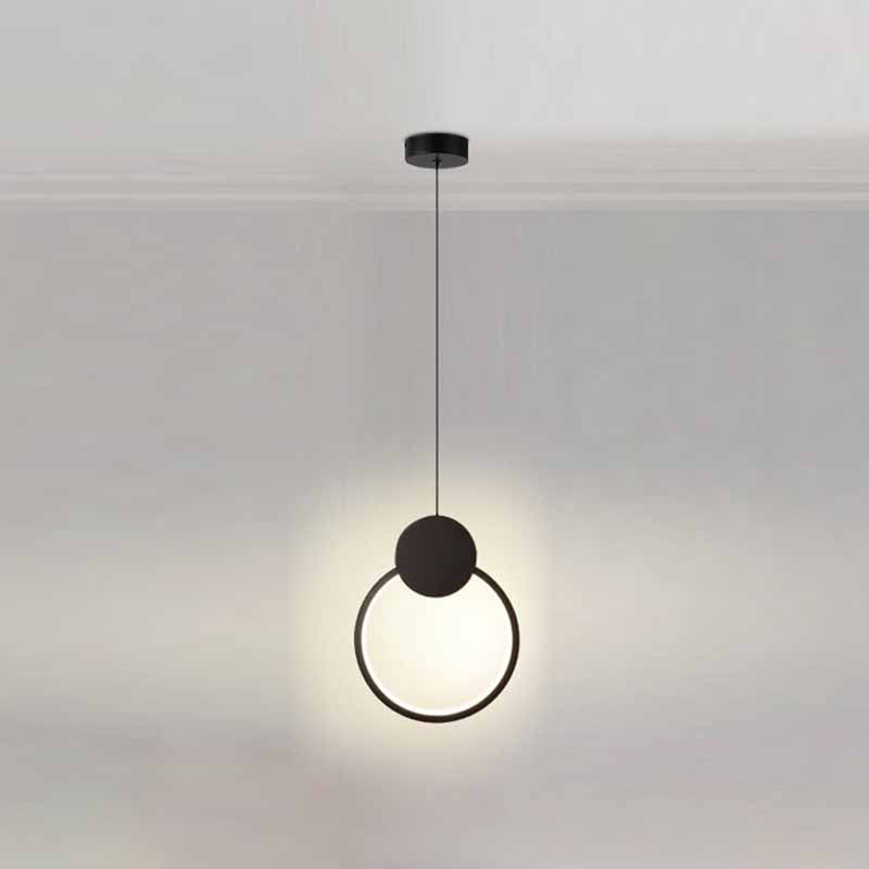 Forme géométrique en métal Lumière suspendue moderne 1-Light suspendu luminaire de montage