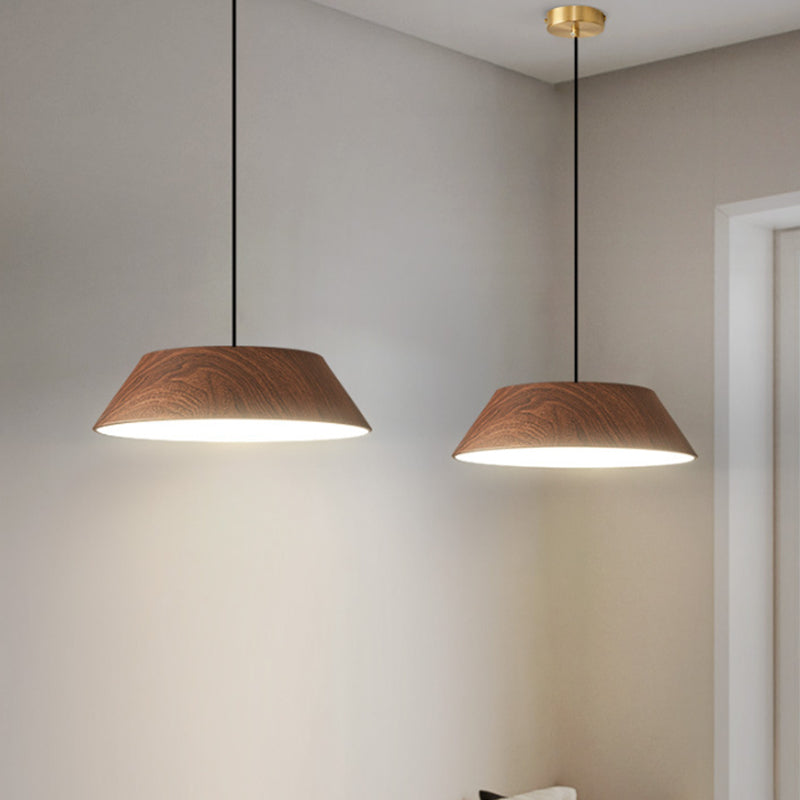 Geometric Shape Metal Hanging Light Modern 1 Light Hanging Mount Light Fixtures in Brown