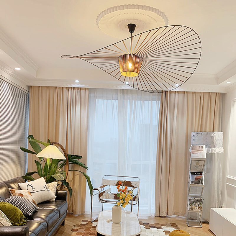 Lampada sospesa a forma di sospensione a forma di ciondolo a forma di cappello in stile loft