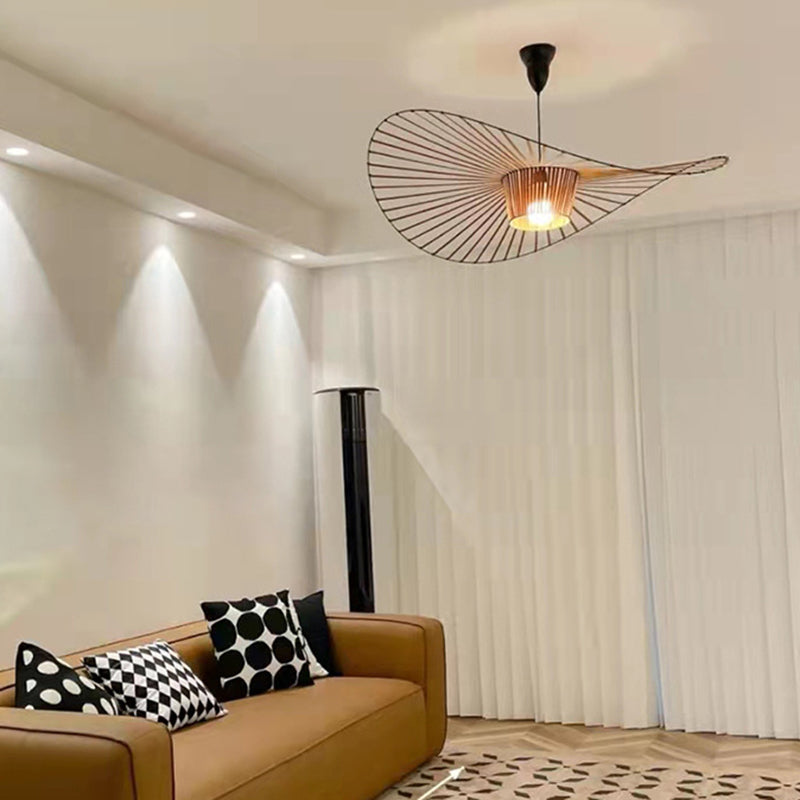 Lampada sospesa a forma di sospensione a forma di ciondolo a forma di cappello in stile loft