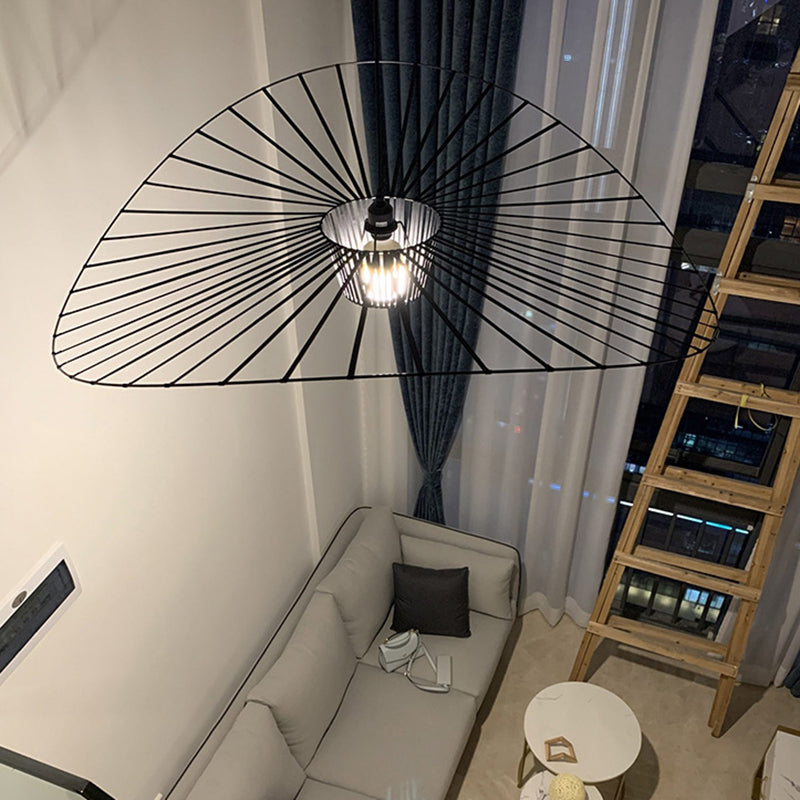 Lampada sospesa a forma di sospensione a forma di ciondolo a forma di cappello in stile loft