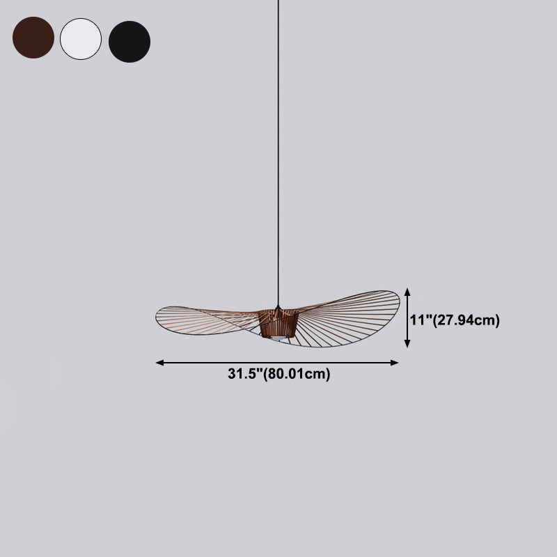 Lampada sospesa a forma di sospensione a forma di ciondolo a forma di cappello in stile loft