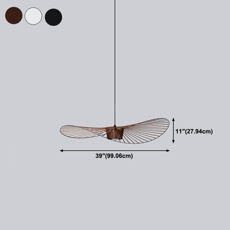 Lampada sospesa a forma di sospensione a forma di ciondolo a forma di cappello in stile loft