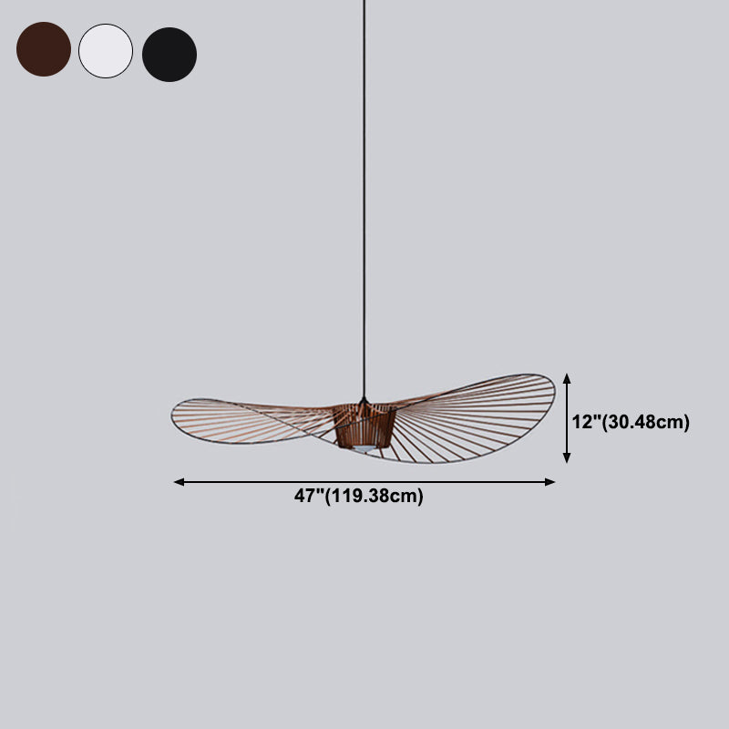 Lampada sospesa a forma di sospensione a forma di ciondolo a forma di cappello in stile loft