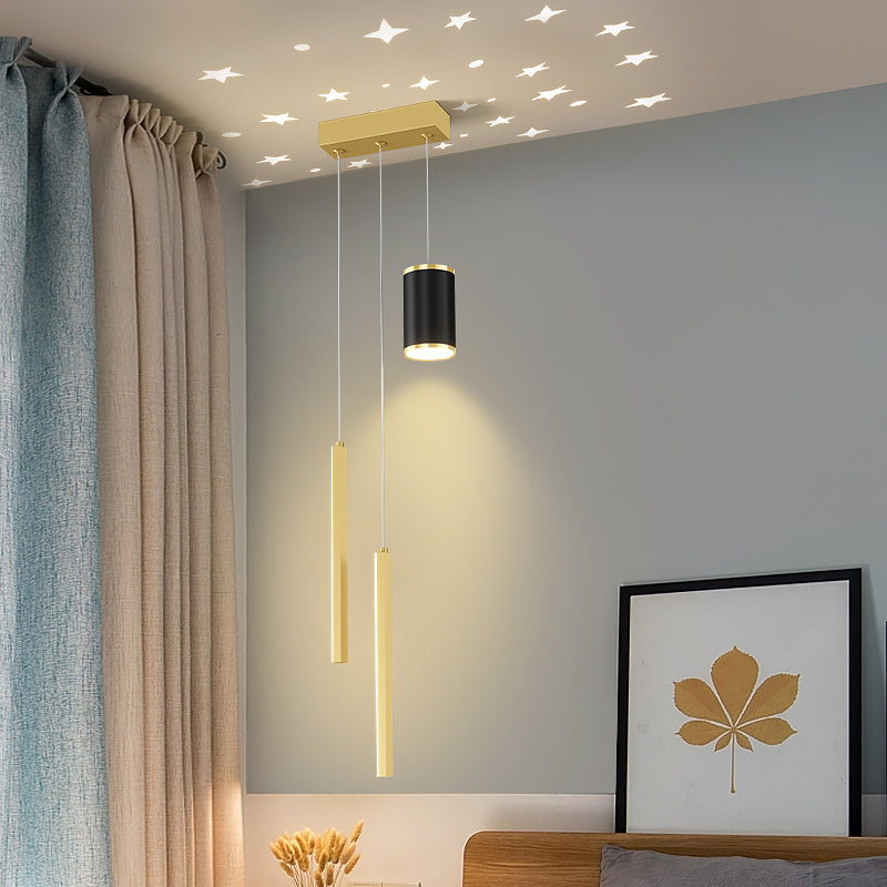 Eigentijdse stijl geometrie vorm hanglampen metaal 3 lichthangende lampen