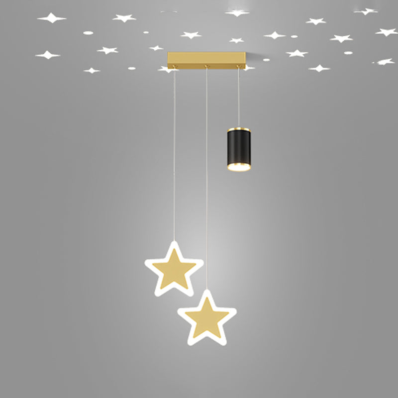 Eigentijdse stijl geometrie vorm hanglampen metaal 3 lichthangende lampen