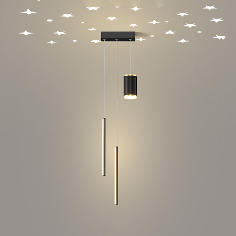 Eigentijdse stijl geometrie vorm hanglampen metaal 3 lichthangende lampen