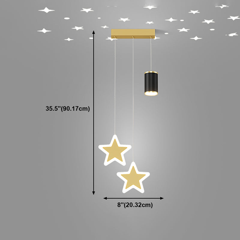 Eigentijdse stijl geometrie vorm hanglampen metaal 3 lichthangende lampen