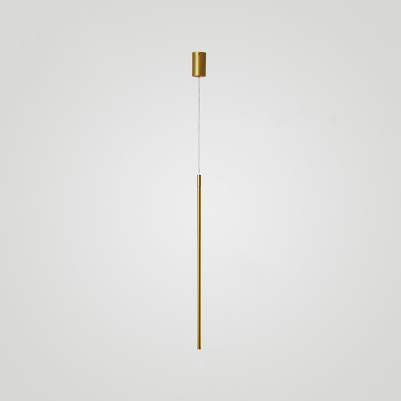 Cylinder Shape Pendants Lights Style Contemporary Metal Lampes suspendues en métal