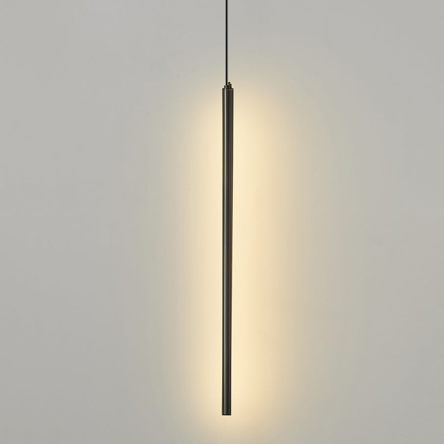 Cylinder Shape Pendants Lights Style Contemporary Metal Lampes suspendues en métal