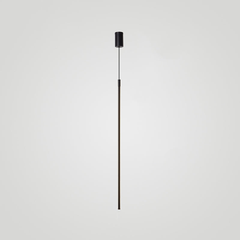 Cylinder Shape Pendants Lights Style Contemporary Metal Lampes suspendues en métal