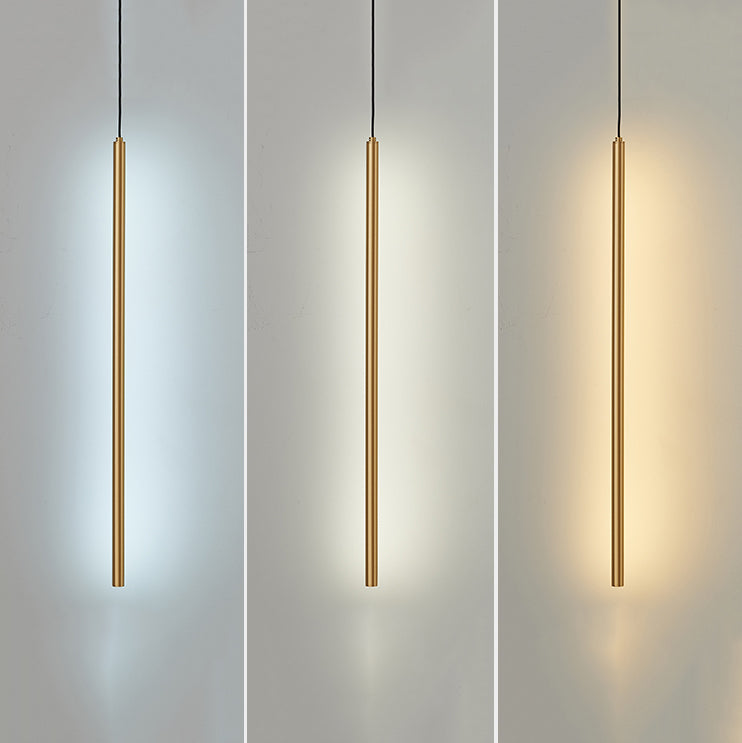 Cylinder Shape Pendants Lights Style Contemporary Metal Lampes suspendues en métal