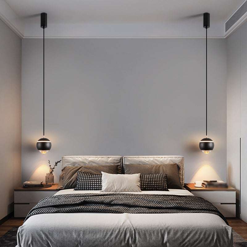 Eigentijdse stijl bolvormige vorm hanglamp metaal 1 lichthangende lamp