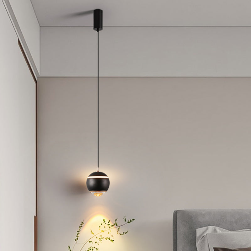 Eigentijdse stijl bolvormige vorm hanglamp metaal 1 lichthangende lamp