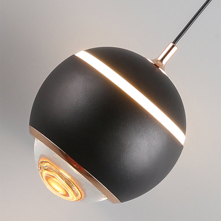 Eigentijdse stijl bolvormige vorm hanglamp metaal 1 lichthangende lamp