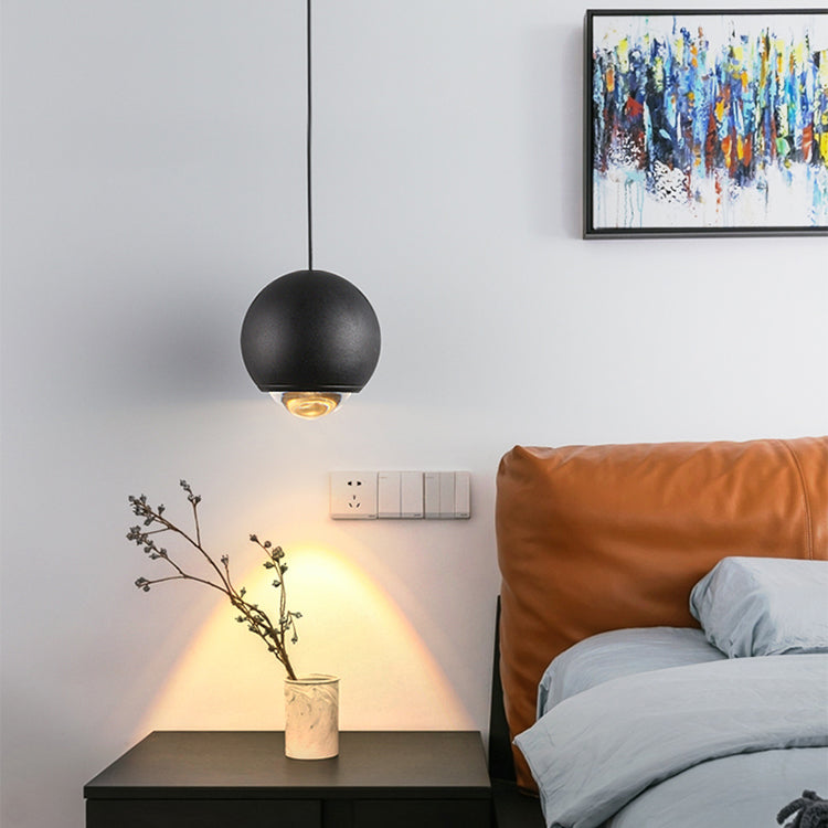 Eigentijdse stijl bolvormige vorm hanglamp metaal 1 lichthangende lamp
