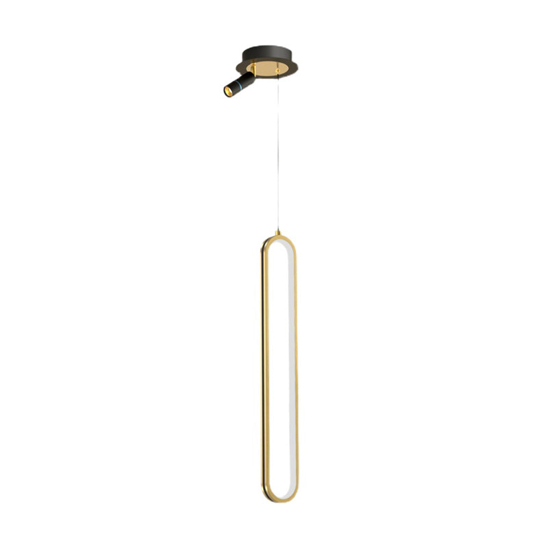 Style de style contemporain linéaire suspension lumières métal 2 lampes à suspension légère