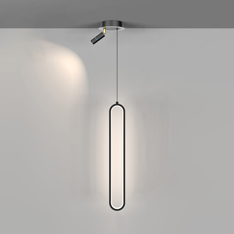 Eigentijdse stijl lineaire vorm hanglampen metaal 2 lichthangende lampen