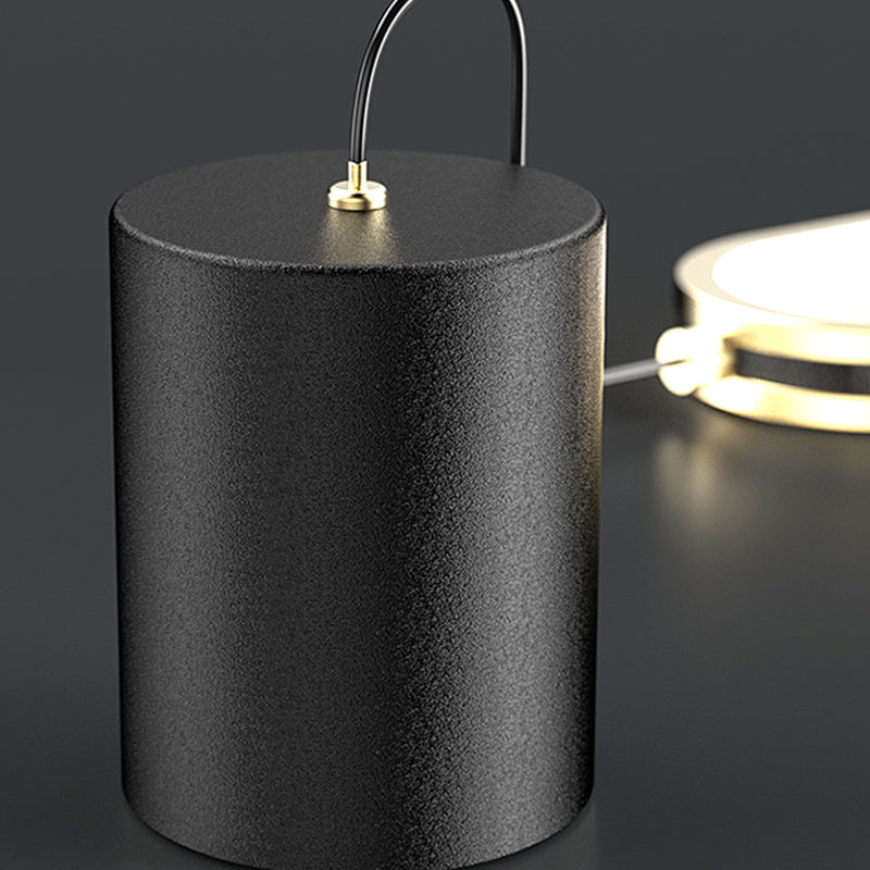 Eigentijdse stijl lineaire vorm hanglampen metaal 2 lichthangende lampen