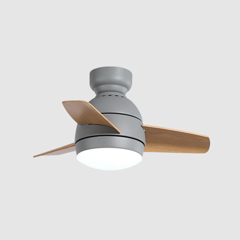 Metal Ceiling Fan Lighting Modern Style 1 Light Ceiling Fan Lamp for Living Room
