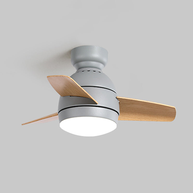 Metal Ceiling Fan Lighting Modern Style 1 Light Ceiling Fan Lamp for Living Room