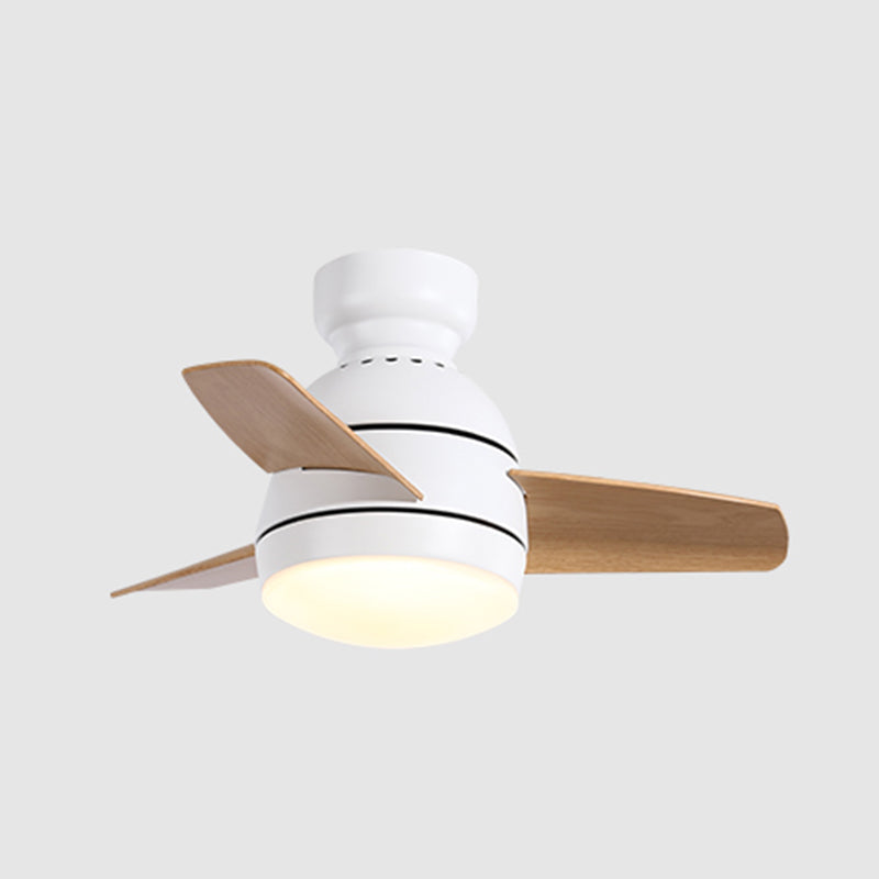 Metal Ceiling Fan Lighting Modern Style 1 Light Ceiling Fan Lamp for Living Room