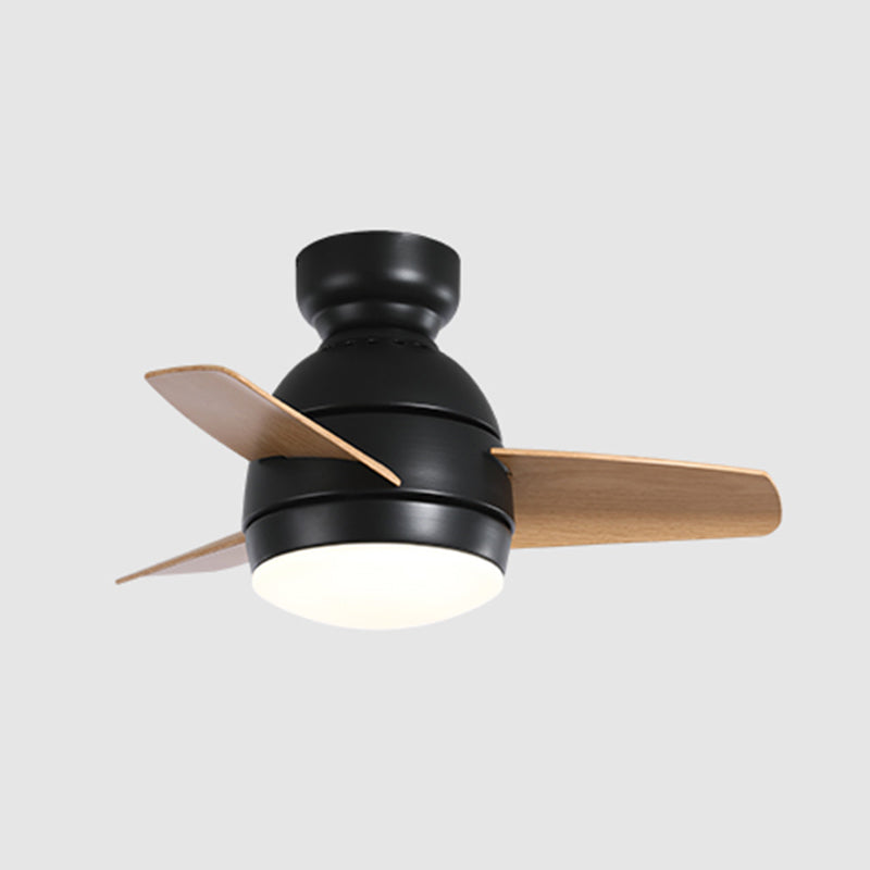 Metal Ceiling Fan Lighting Modern Style 1 Light Ceiling Fan Lamp for Living Room