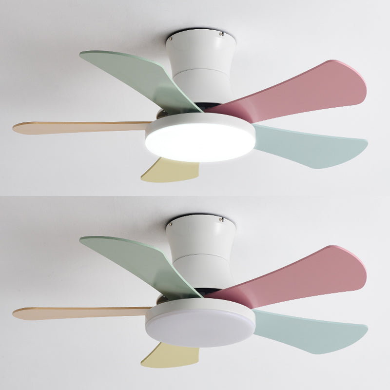 Moderne Deckenlüfterbeleuchtung Metal 1 Licht Deckenventilator Lampe für Kinderzimmer