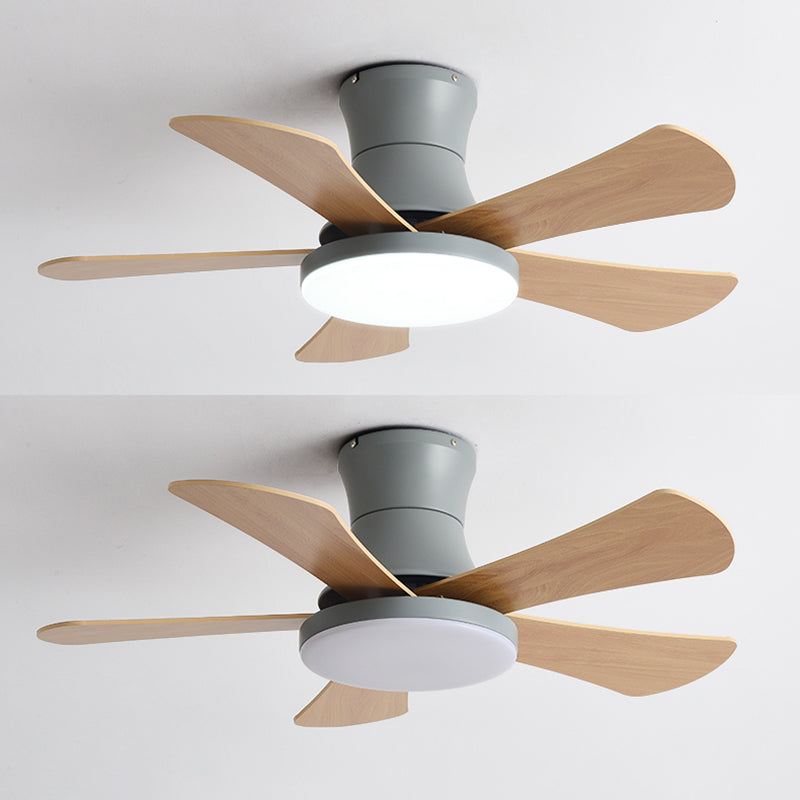 Moderne Deckenlüfterbeleuchtung Metal 1 Licht Deckenventilator Lampe für Kinderzimmer