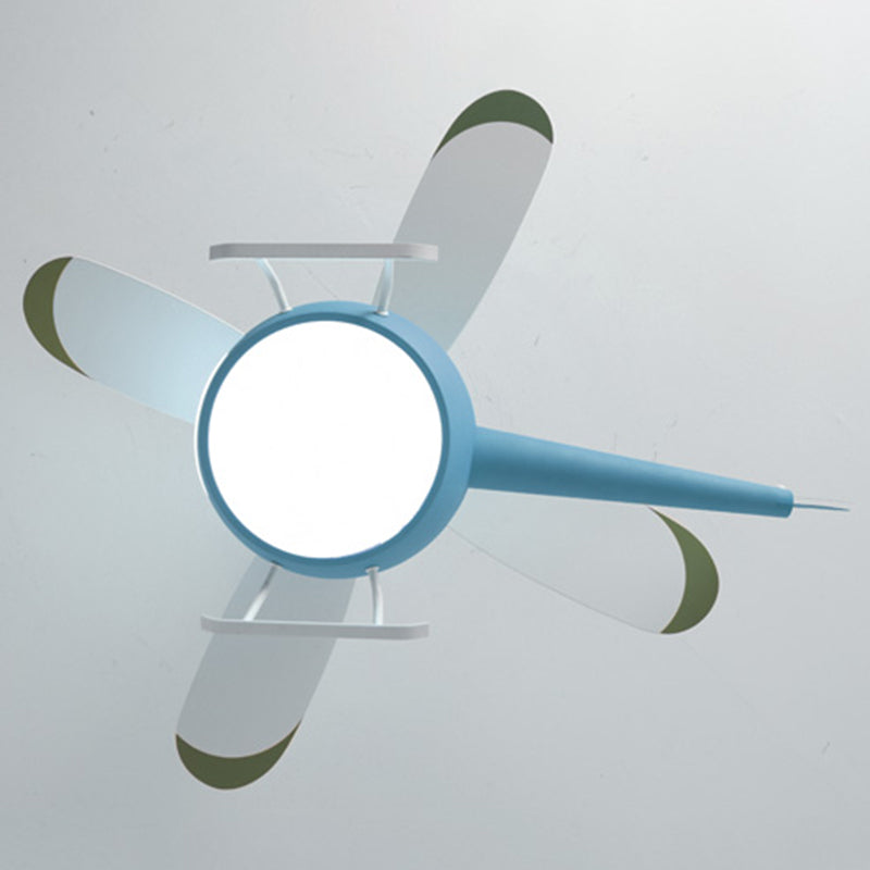 Multi Light Ceiling Fan Lighting Modern Style Metal Ceiling Fan Lamp for Bedroom