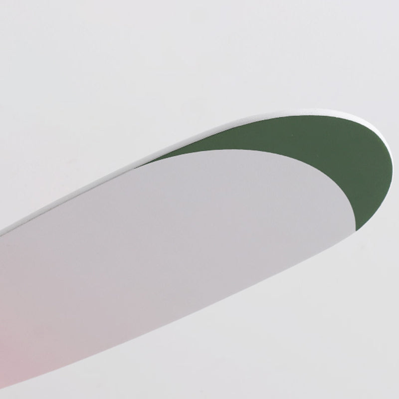 Multi Light Ceiling Fan Lighting Modern Style Metal Ceiling Fan Lamp for Bedroom