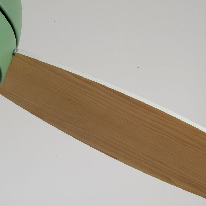 Metal Ceiling Fan Lighting Modern Style 1 Light Ceiling Fan Lamp for Bedroom