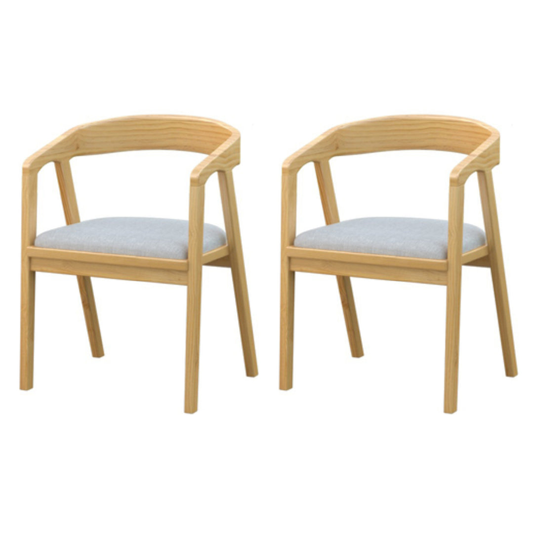 Modern 1/2/4/5/6 Pieces Rectangle Dining Set Solid Wood Dining Table with Chairs